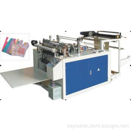 Poly / PVC / PE Plastic Shopping Bag Making Machine With He